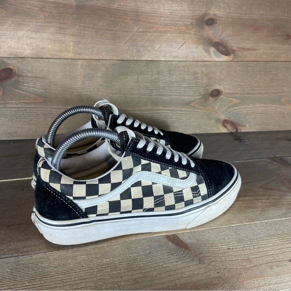 Vans old skool Womens size 7.5 shoes black white athletic skate sneakers - Picture 2 of 8